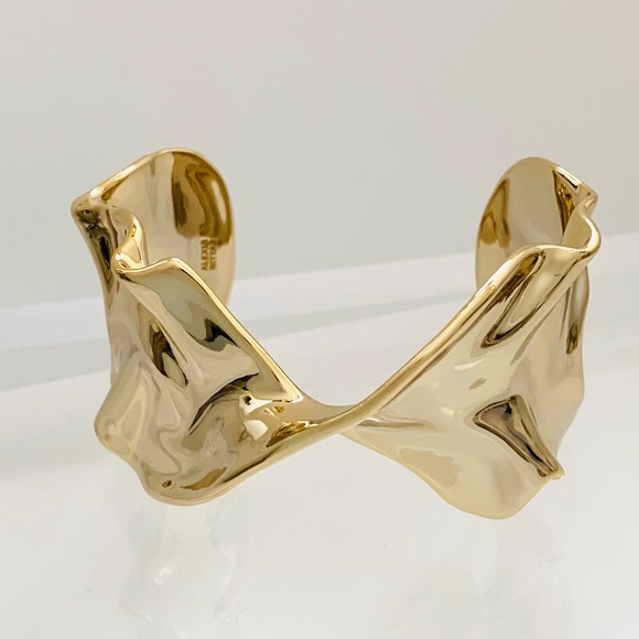 Alexis Bittar Crumpled Metal Twist Cuff Bracelet - Picture 11 of 16